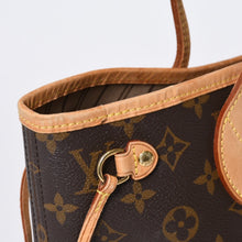 Load image into Gallery viewer, LOUIS VUITTON ルイヴィトン モノグラム ネヴァーフルPM ハンドバッグ M40155 ブラウン PVC ヌメ革 ゴールド金具 美品 中古 4b013597