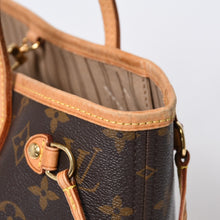 Load image into Gallery viewer, LOUIS VUITTON ルイヴィトン モノグラム ネヴァーフルPM ハンドバッグ M40155 ブラウン PVC ヌメ革 ゴールド金具 美品 中古 4b013597