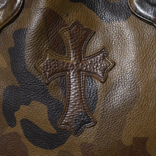 Load image into Gallery viewer, 極美品 CHROME HEARTS クロムハーツ FS TOTE FSトートバッグ CHクロスレザーパッチ レザー シルバー925 カモフラージュ 中古 4b013664