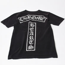 Load image into Gallery viewer, CHROME HEARTS クロムハーツ 半袖Tシャツ オールド T BAR スター プリント サイズ S ブラック ホワイト コットン 美品 中古 4b013688