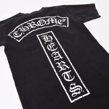 Load image into Gallery viewer, CHROME HEARTS クロムハーツ 半袖Tシャツ オールド T BAR スター プリント サイズ S ブラック ホワイト コットン 美品 中古 4b013688