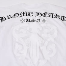 Load image into Gallery viewer, CHROME HEARTS クロムハーツ 半袖 ポケット Tシャツ ダガー ヴァインダガー ホワイト ブラック サイズ M 美品 中古 4b013693