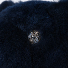 Load image into Gallery viewer, 極美品 CHROME HEARTS クロムハーツ TEDDY BEAR テディベア ぬいぐるみ クロスボール ダガー シアリング ネイビー 中古 4b013103
