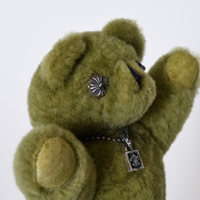 Load image into Gallery viewer, 極美品 CHROME HEARTS クロムハーツ TEDDY BEAR テディベア ぬいぐるみ クロスボール BSフレア シアリング カーキ 中古 4b013101