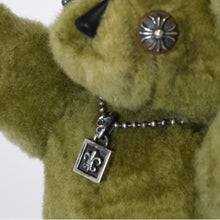 Load image into Gallery viewer, 極美品 CHROME HEARTS クロムハーツ TEDDY BEAR テディベア ぬいぐるみ クロスボール BSフレア シアリング カーキ 中古 4b013101