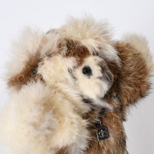 極美品 CHROME HEARTS クロムハーツ TEDDY BEAR テディベア ぬいぐるみ クロスボール BSフレア アイボリー ブラウン 中古 4b013100