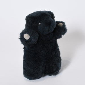 極美品 CHROME HEARTS クロムハーツ TEDDY BEAR テディベア ぬいぐるみ クロスボール ホースシュー シアリング ネイビー 中古 4b013098
