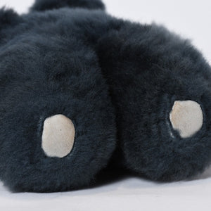 極美品 CHROME HEARTS クロムハーツ TEDDY BEAR テディベア ぬいぐるみ クロスボール ホースシュー シアリング ネイビー 中古 4b013098
