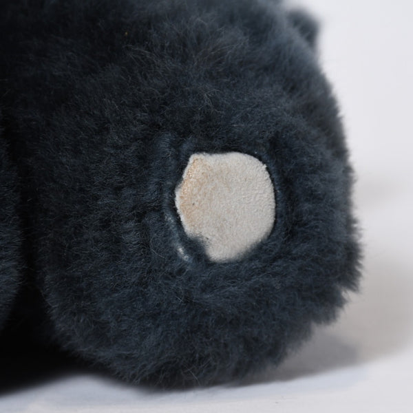 極美品 CHROME HEARTS クロムハーツ TEDDY BEAR テディベア ぬいぐるみ クロスボール ホースシュー シアリング ネイビー 中古 4b013098