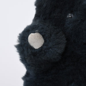 極美品 CHROME HEARTS クロムハーツ TEDDY BEAR テディベア ぬいぐるみ クロスボール ホースシュー シアリング ネイビー 中古 4b013098