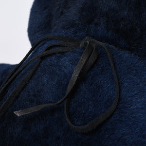 極美品 CHROME HEARTS クロムハーツ TEDDY BEAR テディベア ぬいぐるみ クロスボール ダガー シアリング ネイビー 中古 4b013103