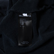 Load image into Gallery viewer, BALENCIAGA バレンシアガ ロゴ パーカー フーディ 620973 サイズXXS ブラック コットン 美品 中古 4c071817