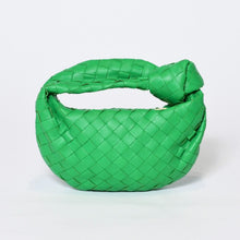 Load image into Gallery viewer, 極美品 BOTTEGAVENETA ボッテガヴェネタ MINI JODIE ミニ ジョディ ハンドバッグ 651876 イントレチャート グリーン 中古 4b013606