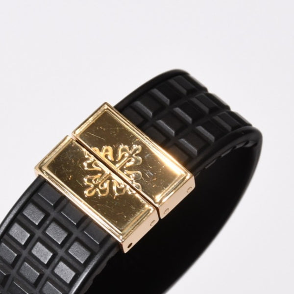 極美品 PATEK PHILIPPE パテック フィリップ アクアノート ラージ ブラック YG 5066-J 時計 中古 4b013784