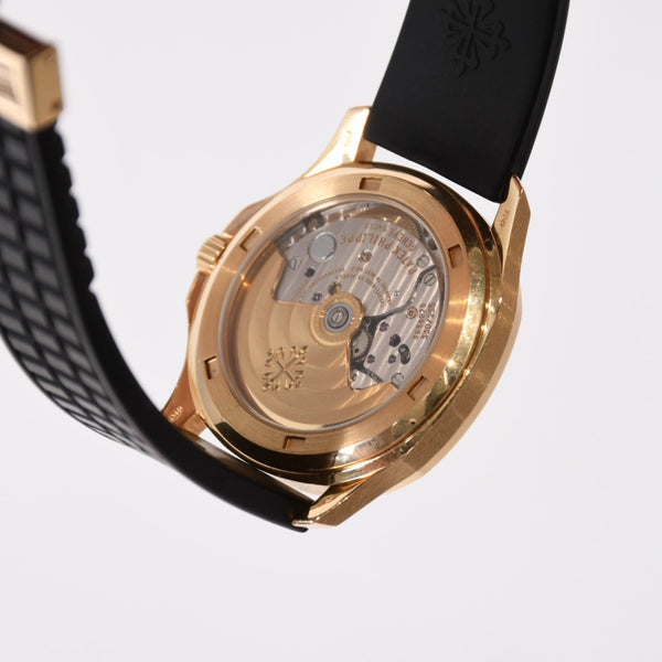 極美品 PATEK PHILIPPE パテック フィリップ アクアノート ラージ ブラック YG 5066-J 時計 中古 4b013784