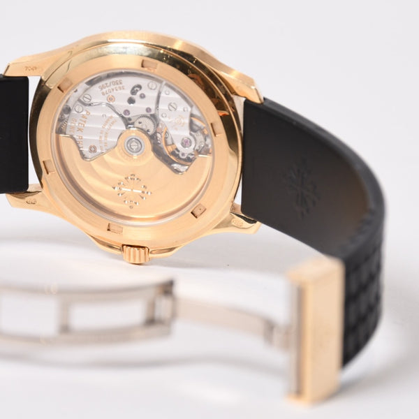 極美品 PATEK PHILIPPE パテック フィリップ アクアノート ラージ ブラック YG 5066-J 時計 中古 4b013784