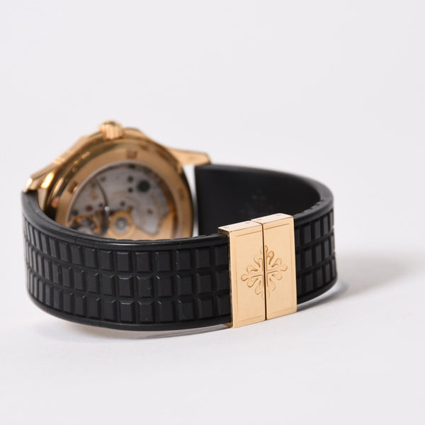 極美品 PATEK PHILIPPE パテック フィリップ アクアノート ラージ ブラック YG 5066-J 時計 中古 4b013784