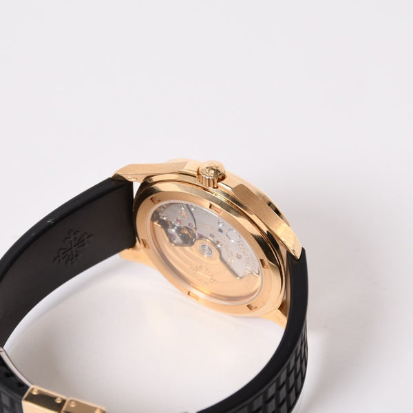 極美品 PATEK PHILIPPE パテック フィリップ アクアノート ラージ ブラック YG 5066-J 時計 中古 4b013784