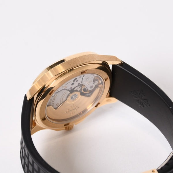 極美品 PATEK PHILIPPE パテック フィリップ アクアノート ラージ ブラック YG 5066-J 時計 中古 4b013784