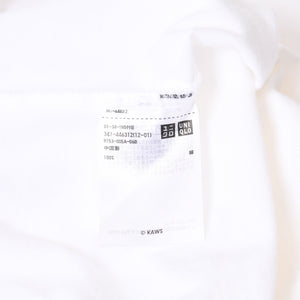 極美品 UNIQLO ユニクロ ｘ KAWS カウズ コラボ 半袖Tシャツ ホワイト サイズ XL 中古4b005651