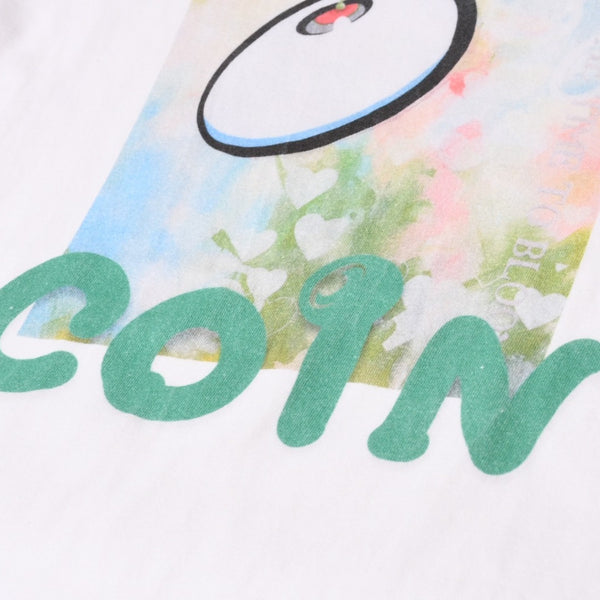 COIN PARKING DELIVERY コインパーキングデリバリー Tシャツ ホワイト マルチカラー サイズXL 美品 中古 4b012902