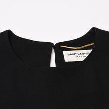 Load image into Gallery viewer, 極美品 SAINT LAURENT PARIS サンローラン ワンピース 573455Y012W レース 36 アセテート レーヨン ブラック 中古 4b013828