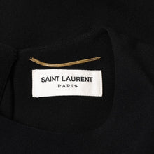 Load image into Gallery viewer, 極美品 SAINT LAURENT PARIS サンローラン ワンピース 573455Y012W レース 36 アセテート レーヨン ブラック 中古 4b013828