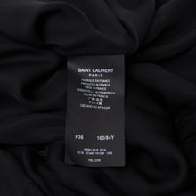 Load image into Gallery viewer, 極美品 SAINT LAURENT PARIS サンローラン ワンピース 573455Y012W レース 36 アセテート レーヨン ブラック 中古 4b013828