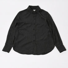 Load image into Gallery viewer, 極美品 SAINT LAURENT PARIS サンローランパリ 長袖シャツ ブラウス 395733 サイズ34 ポルカドット柄 ブラック ホワイト 中古 4b013834