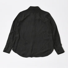 Load image into Gallery viewer, 極美品 SAINT LAURENT PARIS サンローランパリ 長袖シャツ ブラウス 395733 サイズ34 ポルカドット柄 ブラック ホワイト 中古 4b013834