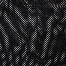 Load image into Gallery viewer, 極美品 SAINT LAURENT PARIS サンローランパリ 長袖シャツ ブラウス 395733 サイズ34 ポルカドット柄 ブラック ホワイト 中古 4b013834