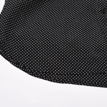 Load image into Gallery viewer, 極美品 SAINT LAURENT PARIS サンローランパリ 長袖シャツ ブラウス 395733 サイズ34 ポルカドット柄 ブラック ホワイト 中古 4b013834