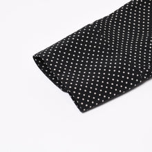 Load image into Gallery viewer, 極美品 SAINT LAURENT PARIS サンローランパリ 長袖シャツ ブラウス 395733 サイズ34 ポルカドット柄 ブラック ホワイト 中古 4b013834