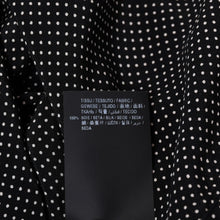 Load image into Gallery viewer, 極美品 SAINT LAURENT PARIS サンローランパリ 長袖シャツ ブラウス 395733 サイズ34 ポルカドット柄 ブラック ホワイト 中古 4b013834