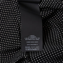 Load image into Gallery viewer, 極美品 SAINT LAURENT PARIS サンローランパリ 長袖シャツ ブラウス 395733 サイズ34 ポルカドット柄 ブラック ホワイト 中古 4b013834