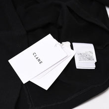 Load image into Gallery viewer, 新品未使用 CLANE クラネ ラウンドカットロングスリーブ 19105-1402 コットン ブラック レディース サイズ1 中古 4b013338