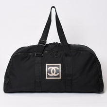 Load image into Gallery viewer, CHANEL シャネル スポーツライン ボストンバッグ 旅行バッグ A19977 7番台 ココマーク ナイロン ブラック 美品 中古 4b013694