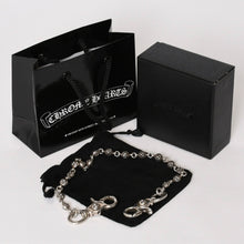 Load image into Gallery viewer, 極美品 CHROME HEARTS クロムハーツ クロスボール ショート ウォレットチェーン 2クリップ 16ボール 147.5g シルバー925 中古 4b013856