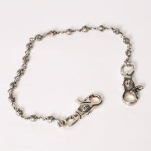 Load image into Gallery viewer, 極美品 CHROME HEARTS クロムハーツ クロスボール ショート ウォレットチェーン 2クリップ 16ボール 147.5g シルバー925 中古 4b013856