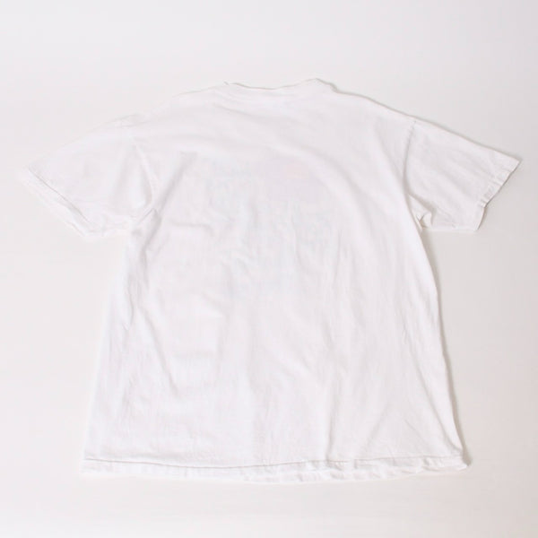 VINTAGE ヴィンテージ 90's メッセージプリント 半袖Tシャツ サイズL ホワイト 古着 美品 中古 4b013800