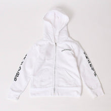 Load image into Gallery viewer, CHROME HEARTS クロムハーツ ジップアップ パーカー ロゴ ブラック ホワイト サイズ KIDS 美品 中古 4b013839