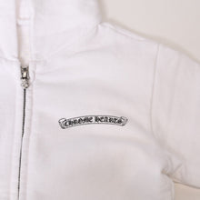 Load image into Gallery viewer, CHROME HEARTS クロムハーツ ジップアップ パーカー ロゴ ブラック ホワイト サイズ KIDS 美品 中古 4b013839