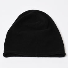 Load image into Gallery viewer, CHROME HEARTS クロムハーツ クロスパッチ フェイスマスク ニットキャップ ビーニー カシミヤ レザー ブルー ブラック 美品 中古 4b013897