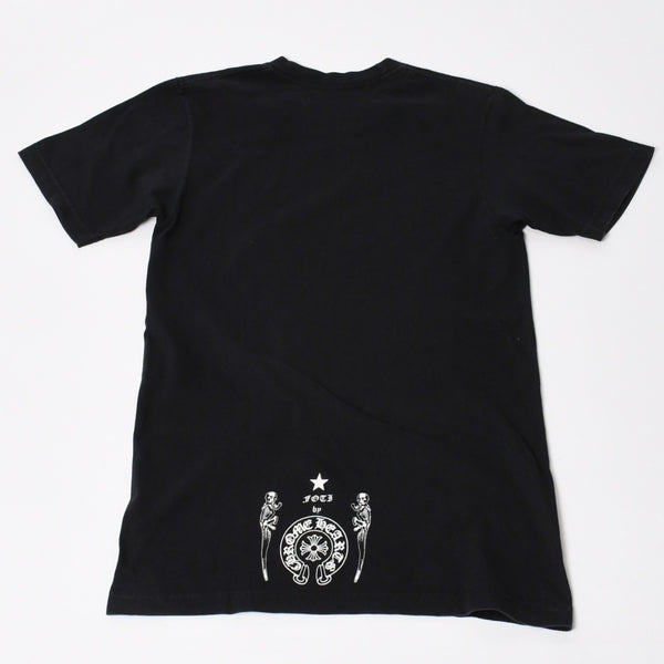 CHROME HEARTS クロムハーツ FOTI フォティ ホースシュー 半袖Ｔシャツ コットン ブラック マルチカラー サイズS 美品 中古 4b013891