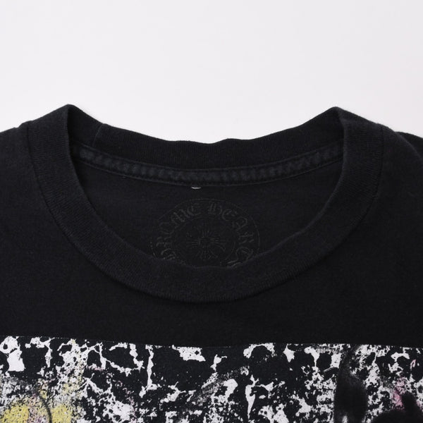 CHROME HEARTS クロムハーツ FOTI フォティ ホースシュー 半袖Ｔシャツ コットン ブラック マルチカラー サイズS 美品 中古 4b013891