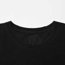 Load image into Gallery viewer, CHROME HEARTS クロムハーツ プリント 半袖Tシャツ ロゴ コットン ブラック ホワイト サイズXL 美品 中古 4b013837