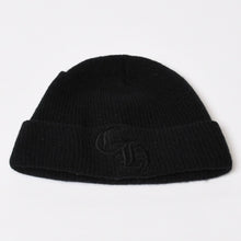 Load image into Gallery viewer, CHROME HEARTS クロムハーツ ニットキャップ ビーニー CH刺繍 サマーニット ブラック ウール ONE SIZE 刺繍 美品 中古 4b013878