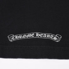 Load image into Gallery viewer, CHROME HEARTS クロムハーツ プリント 半袖Tシャツ ロゴ コットン ブラック ホワイト サイズXL 美品 中古 4b013837