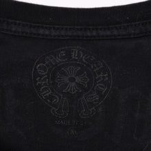 Load image into Gallery viewer, CHROME HEARTS クロムハーツ プリント 半袖Tシャツ ロゴ コットン ブラック ホワイト サイズXL 美品 中古 4b013837