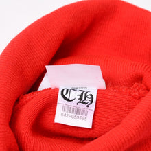 Load image into Gallery viewer, 新品未使用 CHROME HEARTS クロムハーツ ニットキャップ ビーニー CHロゴ 刺繍 レッド アクリル ONE SIZE 中古 4b013895